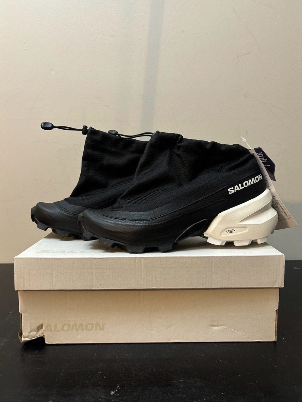 MM6 Maison Martin Margiela Salomon Cross Low Drawstring Black White